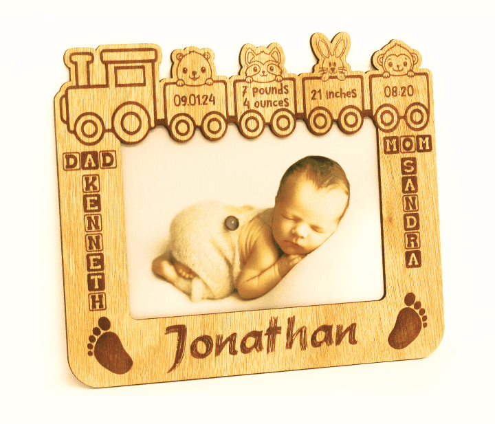 personalized newborn photo frame